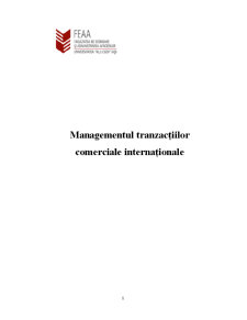Managementul Tranzacțiilor Comerciale Internaționale - Pagina 1