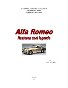 Alfa Romeo - nașterea unei legende - Pagina 1