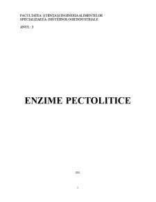 Enzime Pectolitice - Pagina 1