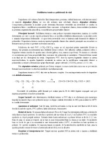 Stabilitatea termică a policlorurii de vinil - Pagina 1