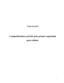 Competitivitatea Privită prin Prisma Raportului preț-calitate - Pagina 2