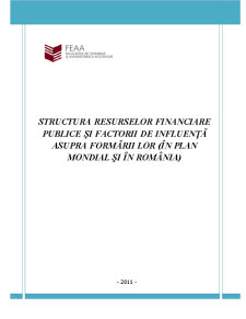Structura Resurselor Financiare Publice și Factorii de Influență Asupra Formării Lor - Pagina 1