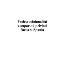 Analiza comparată între Federația Rusă și Spania - Pagina 1