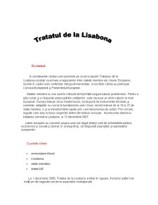 Tratatul de la Lisabona. modificări instituționale - Pagina 2