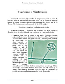 Micotoxine și Micotoxicoze - Pagina 1