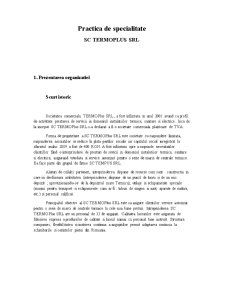 Practică de specialitate - SC Termoplus SRL - Pagina 2