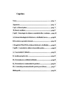 Procedeul Tehnologic de Fabricare a Chefirului - Pagina 1