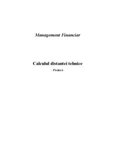 Analiza financiară - metode cantitative - calculul distanței tehnice DISTEH - Pagina 1