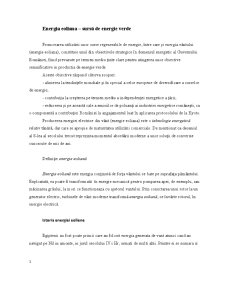 Energia Eoliana - Sursă de Energie Verde - Pagina 1