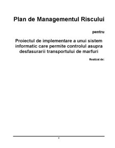 Managementul Riscului Proiectelor - Pagina 1