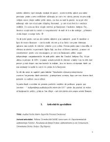 Independența Auditului Public Intern din Cadrul Consiliului Județean cluj-napoca - Pagina 5