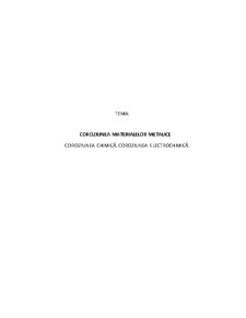 Coroziunea materialelor metalice - coroziunea chimică coroziunea electrochimică - Pagina 2
