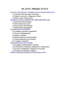Reproiectare managerială - SC Electromagnetica SA - Pagina 1