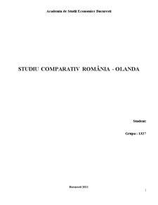 Studiu Comparativ România - Olanda - Pagina 1