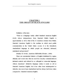 Lucrare de licență - black english în America - Pagina 4