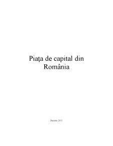Piața de capital în România - Pagina 1