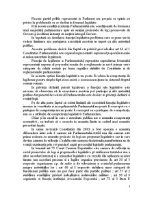 Funcția Legislativă a Parlamentului - Pagina 2
