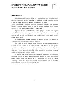Studiu privind Aplicarea TVA-ului la SC Rom Euro-Expres SRL - Pagina 3