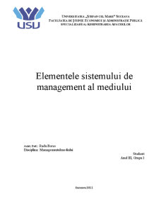 Elementele Sistemului de Management al Mediului - Pagina 1