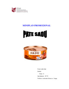 Miniplan promoțional - Pate Sadu - Pagina 1