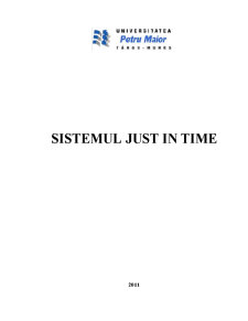 Sistemul Just în Time - Pagina 1