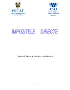 Impozitele Directe în România - Pagina 1