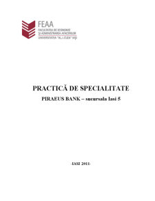 Practică de specialitate - Piraeus Bank - Pagina 1