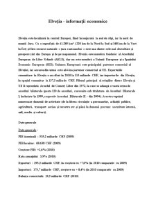 Analiza statistică a comerțului exterior al României cu Elveția în perioada 2000-2009 - Pagina 1