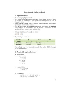 Algebră booleană - Pagina 2
