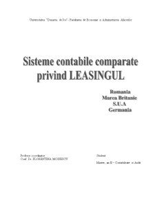 Sisteme Contabile Comparate Privind Leasingul - Pagina 1