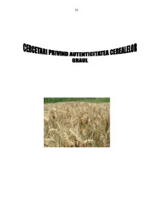 Cercetări privind autenticitatea cerealelor - Pagina 2