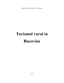 Turismul Rural în Bucovina - Pagina 1