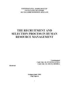 The Recruitment and Selection Process în Human Resource Management - Pagina 2