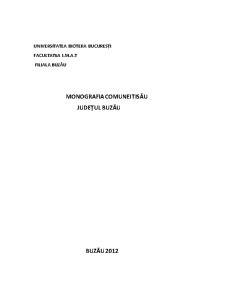 Monografia Comunei Tisău - Pagina 1