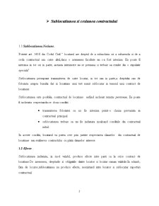 Sublocațiunea și cesiunea contractului de locațiune - contractul de arendare în noul cod civil - Pagina 2