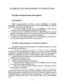 Elemente de Management Internațional - Pagina 1