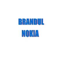 Strategii de Brand - Brandul Nokia - Pagina 2
