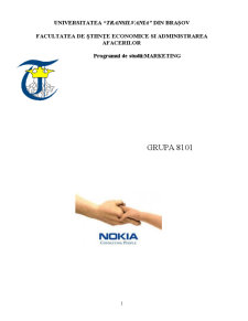 Denumirea Companiei Nokia și Obiectul de Activitate - Pagina 1