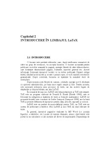 Introducere în Limbajul Latex - Pagina 1