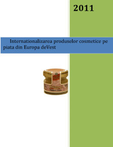 Internaționalizarea produselor cosmetice pe o piață străină - Pagina 1