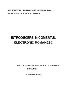 Introducere în comerțul electronic din România - Pagina 1