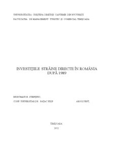 Investițiile străine în România după 1989 - Pagina 2