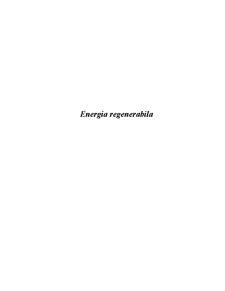 Energia regenerabilă - Pagina 1