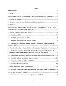 Organizarea, funcționarea și structura ministerului public - Pagina 1