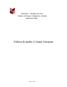 Politica de mediu a UE - Pagina 1