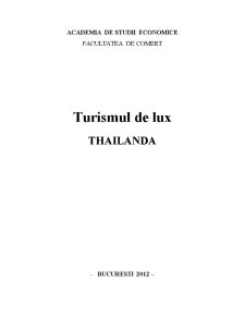 Turismul de Lux - Thailanda - Pagina 1