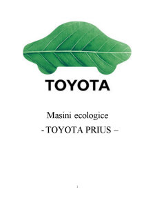 Mașini ecologice - Toyota Prius - Pagina 1
