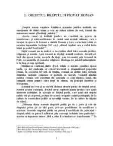 Importanța Dreptului Privat Roman - Pagina 1