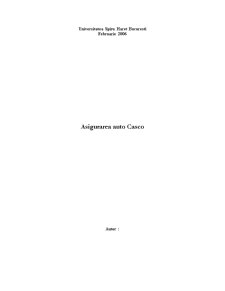 Asigurarea Auto Casco - Pagina 1