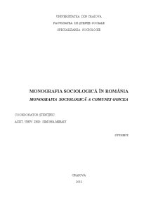 Monografia Sociologică - Pagina 1